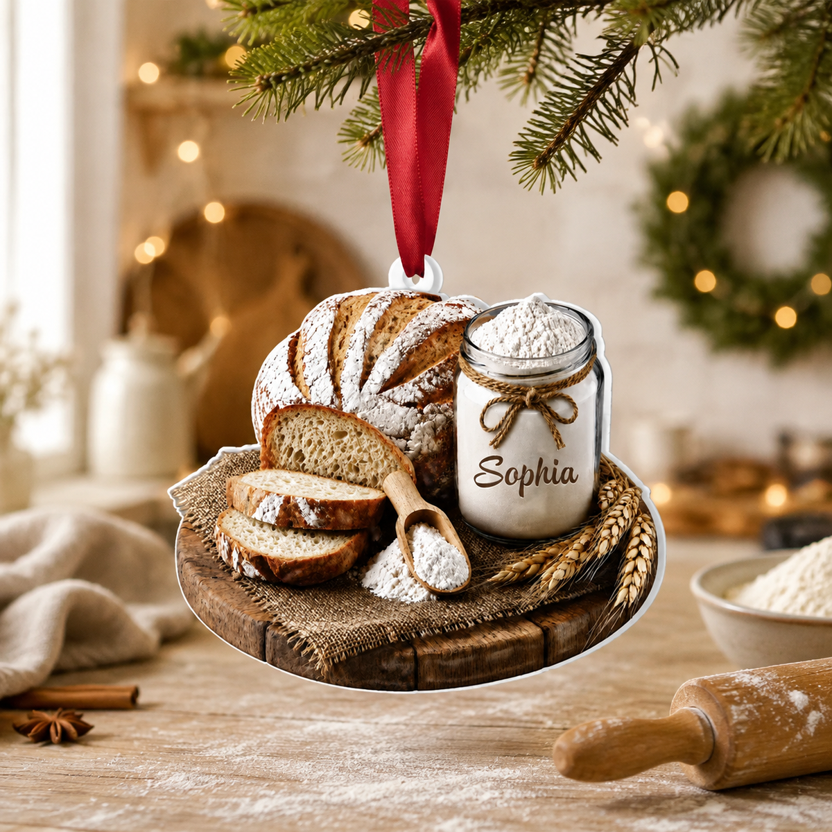 Personalized Baker Christmas Ornament product image 5 of 5