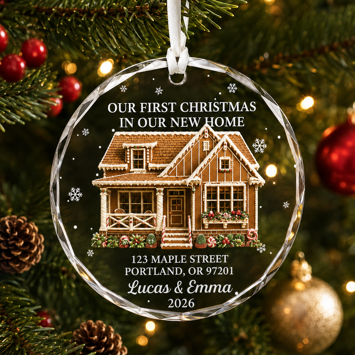 Personalized New Home Christmas Ornament product image 5 of 6