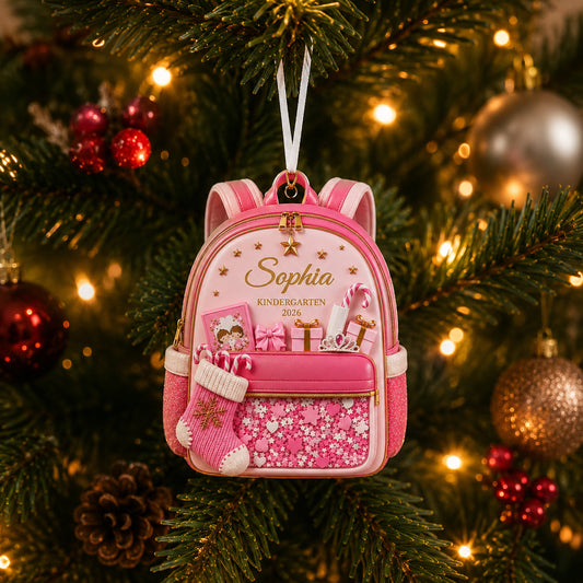 Personalized Kindergarten Backpack 2 Layer Ornament design example
