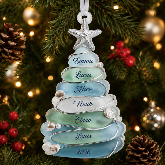 Personalized Family Christmas Tree Ornament