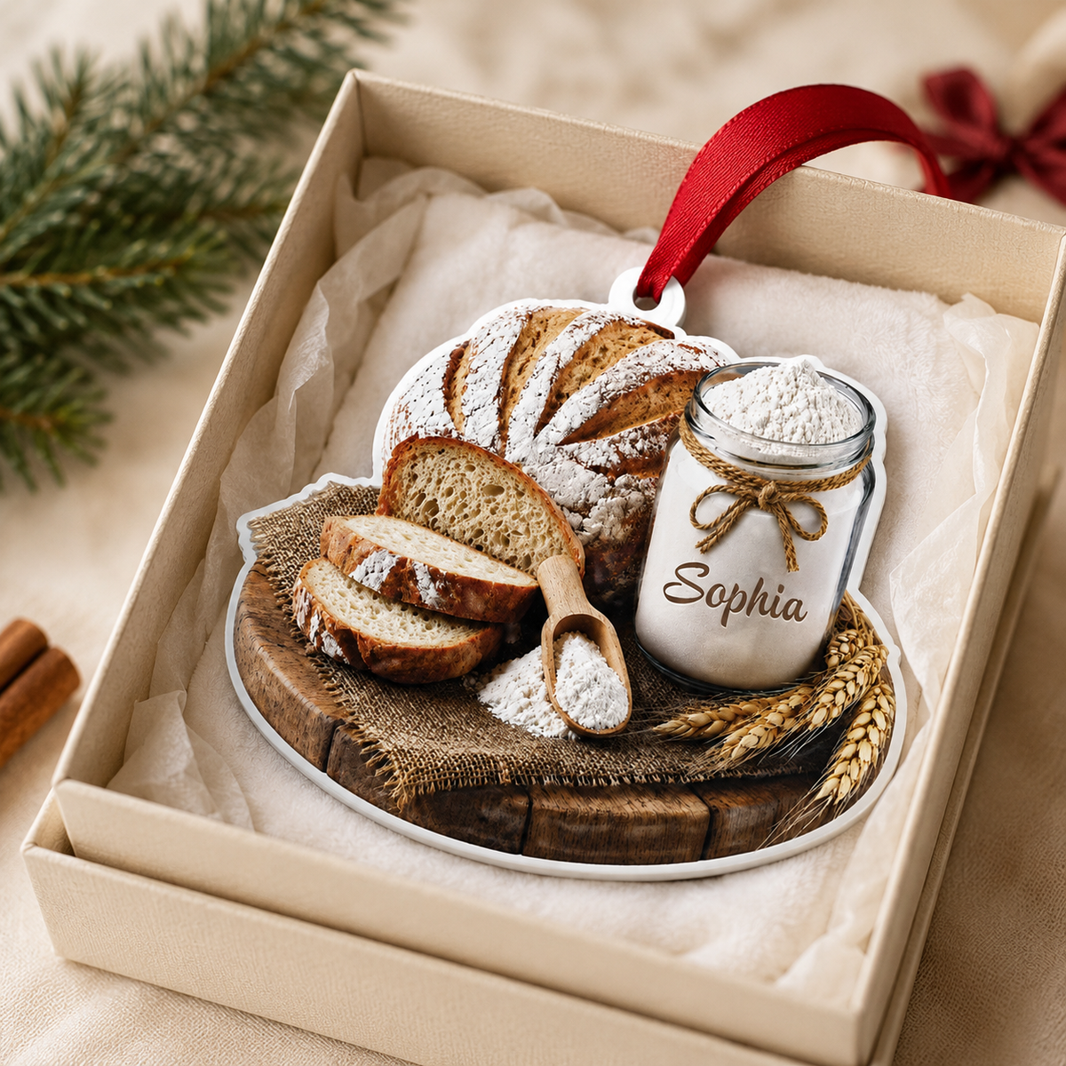 Personalized Baker Christmas Ornament product image 4 of 5