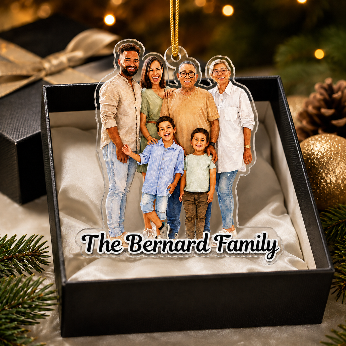 Personalized Family Photo Christmas Ornament product image 2 of 5