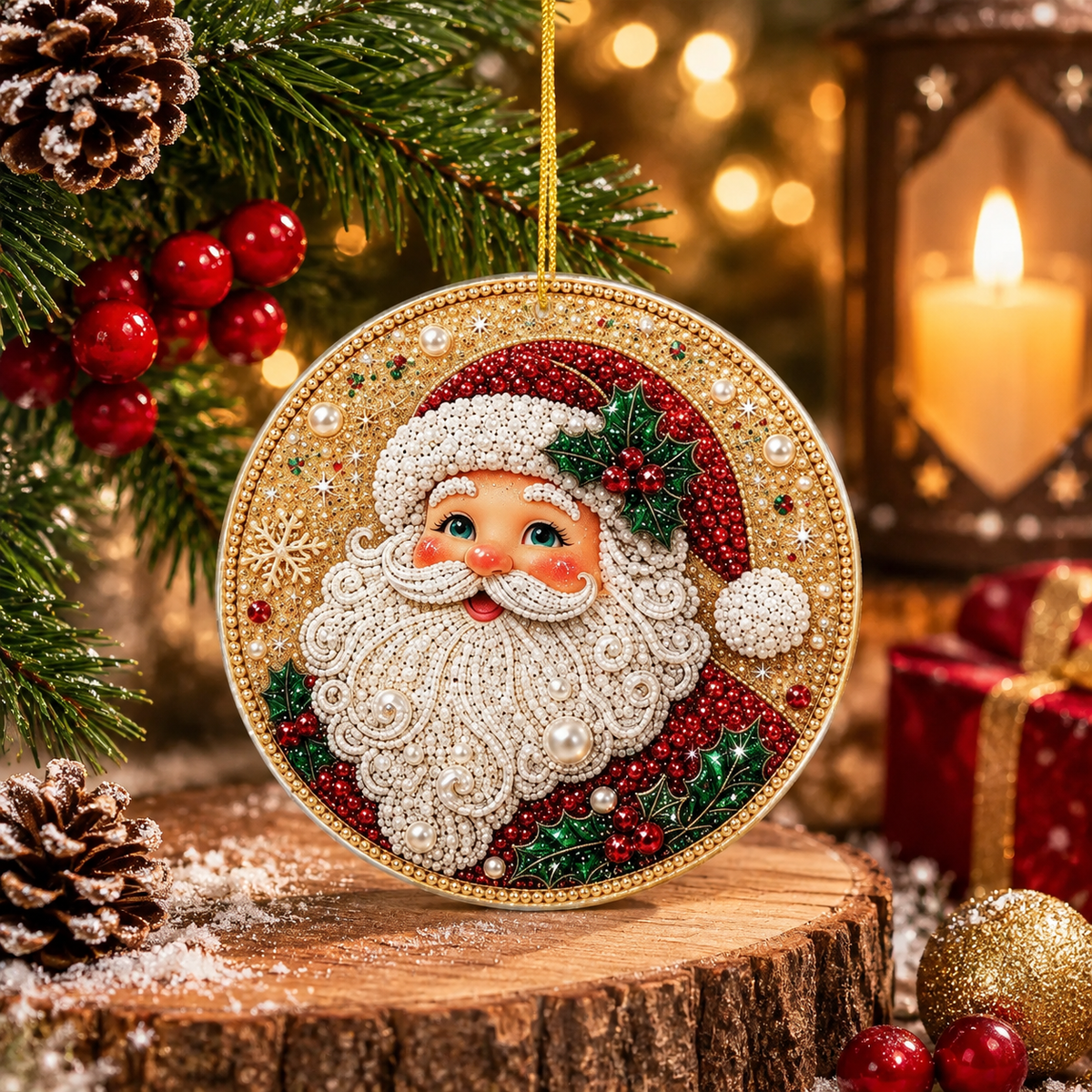 Santa Christmas Ornament design example