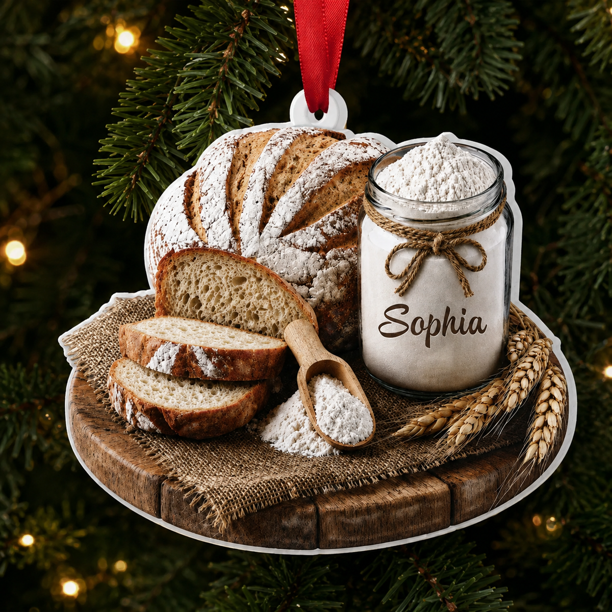 Personalized Baker Christmas Ornament product image 2 of 5
