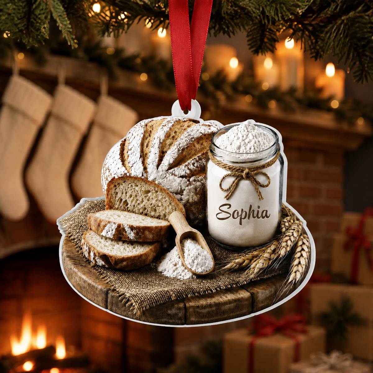 Personalized Baker Christmas Ornament product image 3 of 5