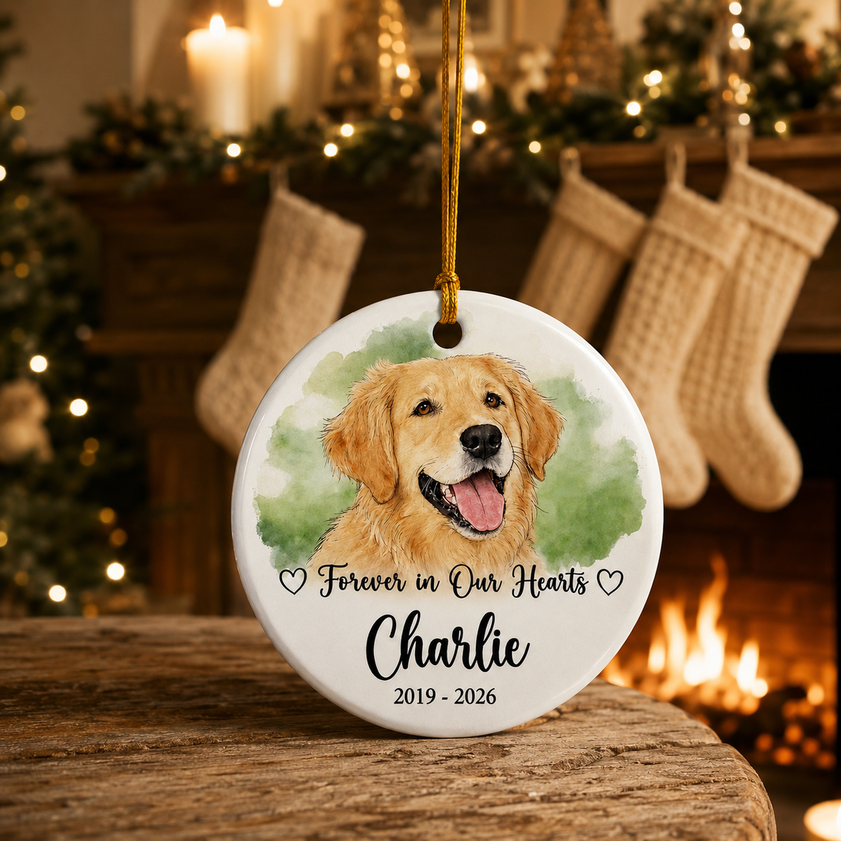 Personalized Pet Memorial Photo Ornament – Dog or Cat product image 5 of 7