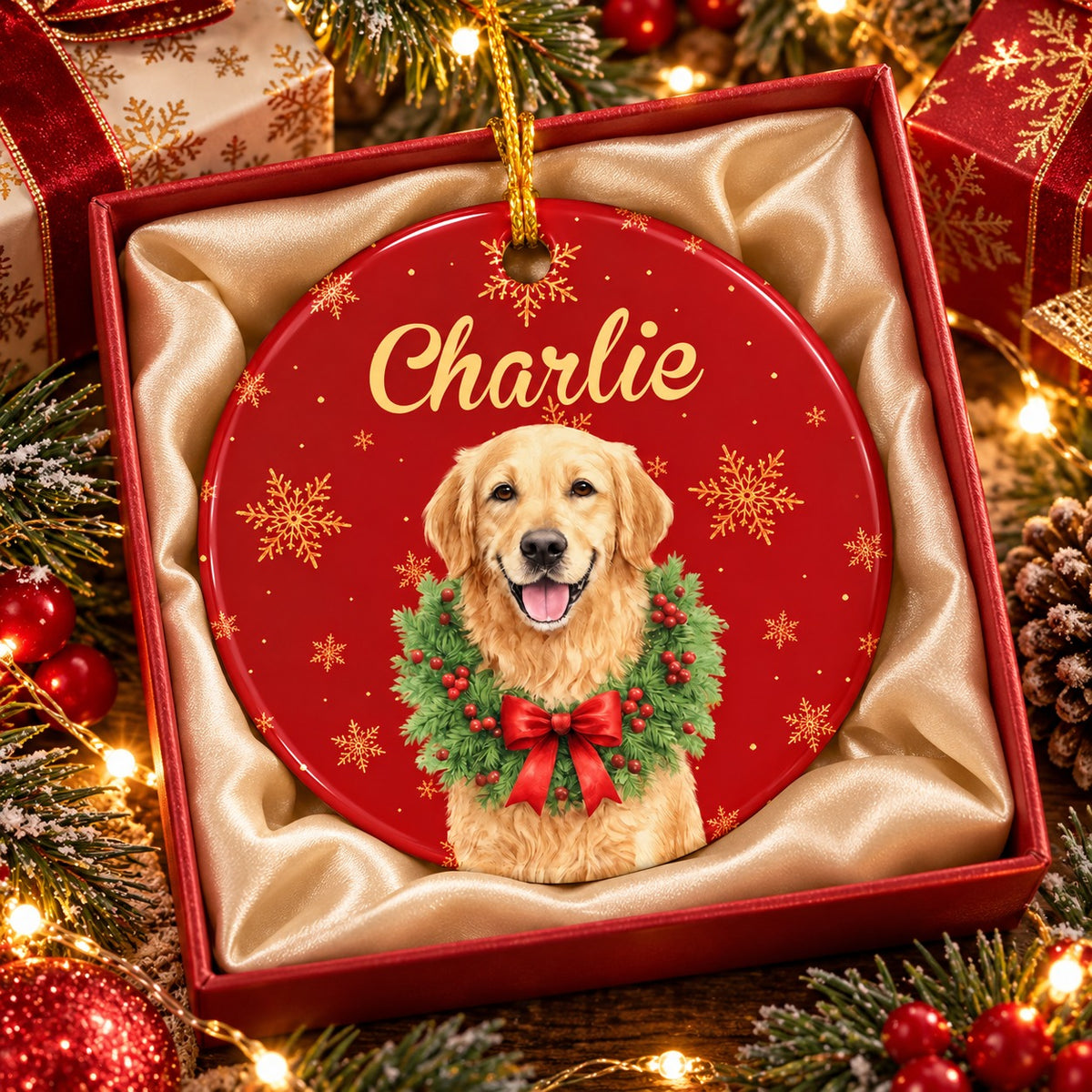 Personalized Cat Photo Christmas Ornament, Christmas Gift