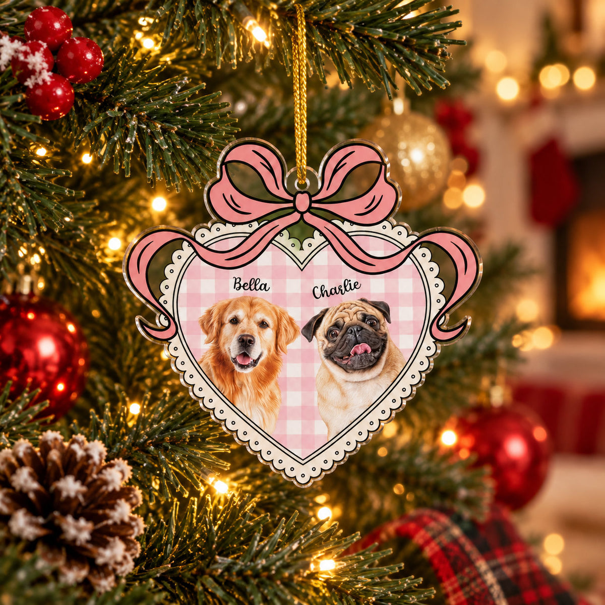Personalized Pet Photo Christmas Ornament