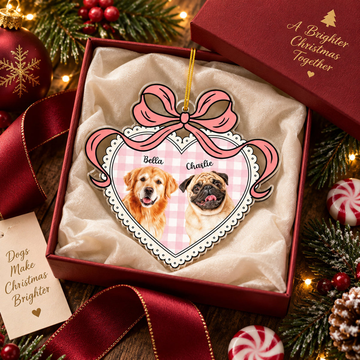 Personalized Pet Photo Christmas Ornament