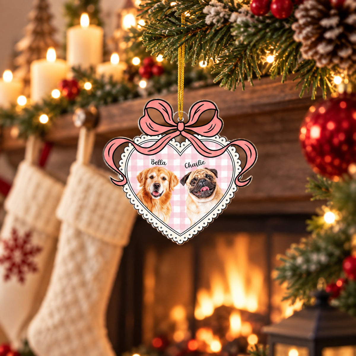 Personalized Pet Photo Christmas Ornament
