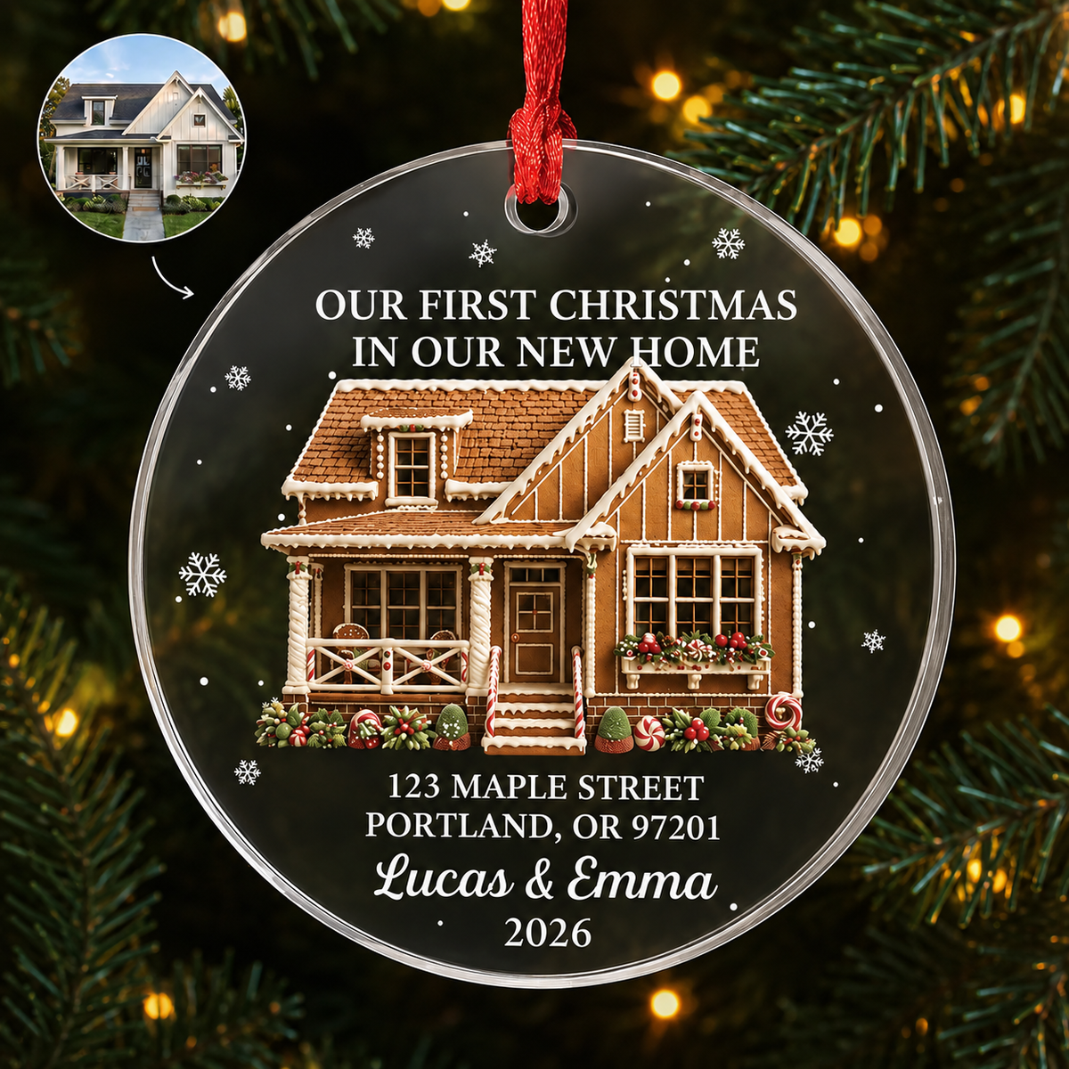 Personalized New Home Christmas Ornament product image 2 of 6