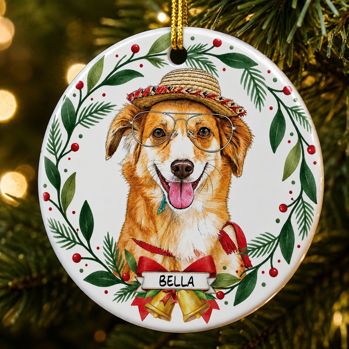 Personalized Pet Photo Christmas Ornament – Dog or Cat product image 8 of 8