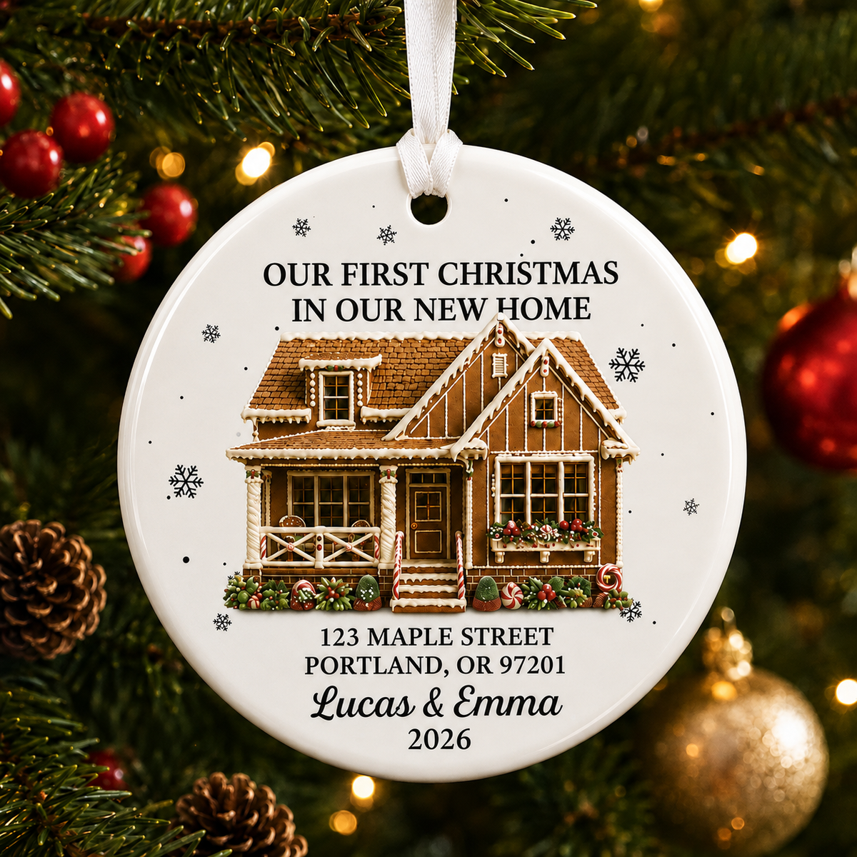 Personalized New Home Christmas Ornament product image 3 of 6