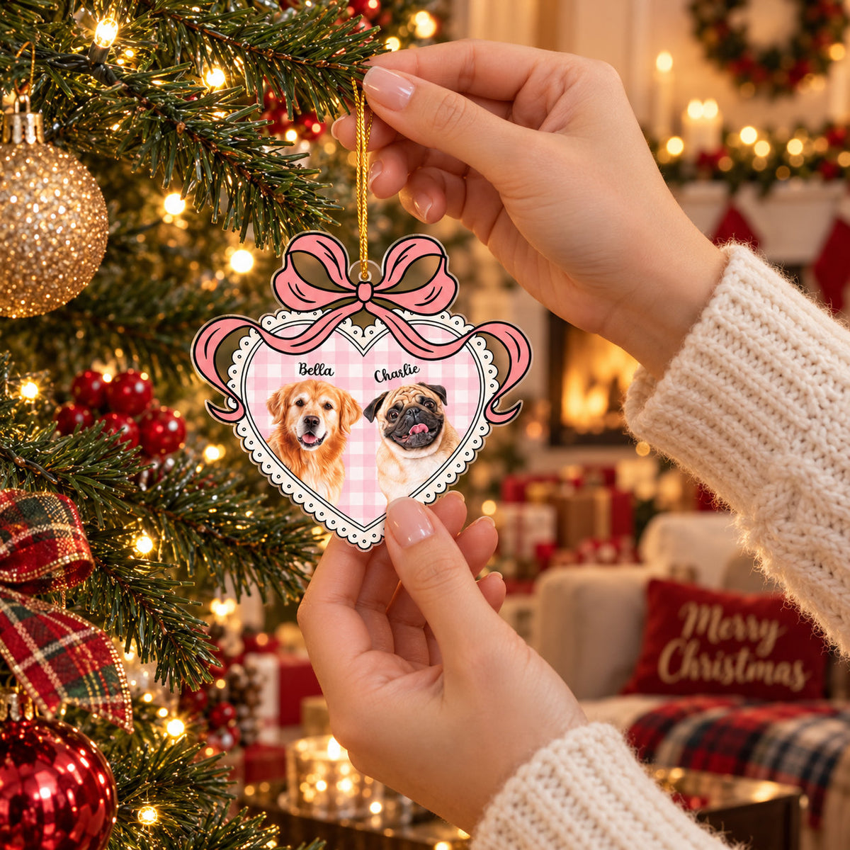 Personalized Pet Photo Christmas Ornament