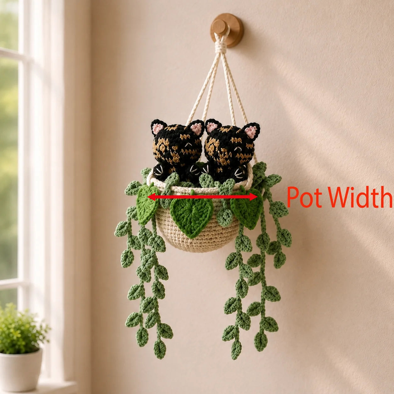 Midnight Mosaic Companions - Handmade Tortoiseshell Cat Duo Basket